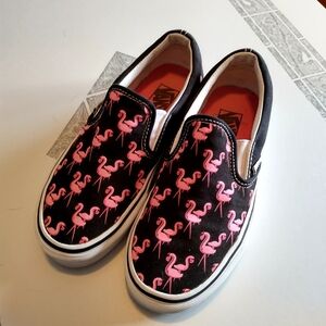Flamingo Vans slip ons